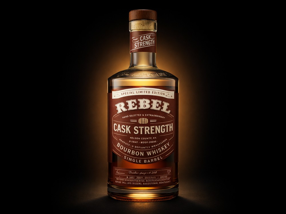 Rebel Single Barrel Cask Strength Bourbon