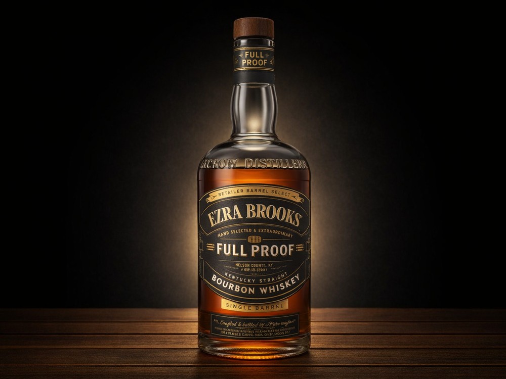 Ezra Brooks Single Barrel Full Proof Bourbon